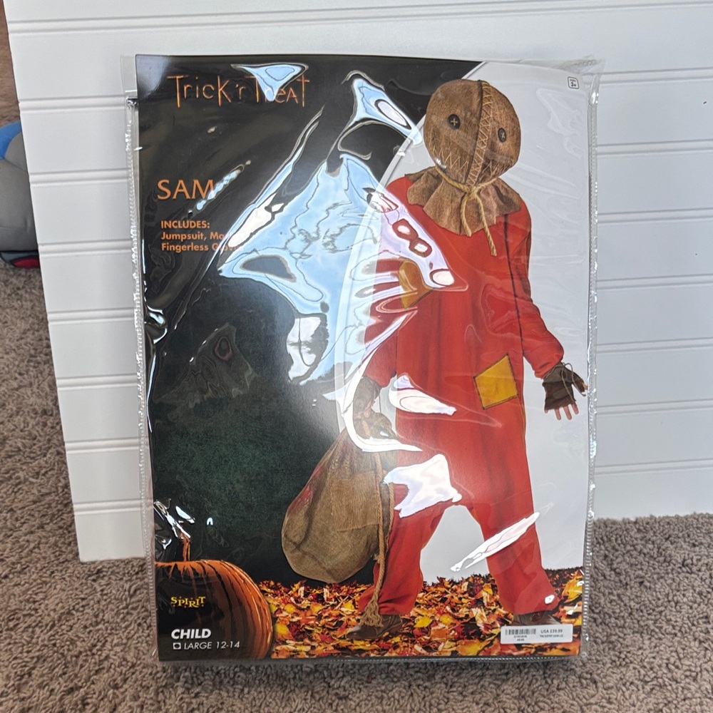 Spirit Halloween Sam Costume for Kids - Red and Brown